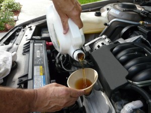 Adding Oil to a Car